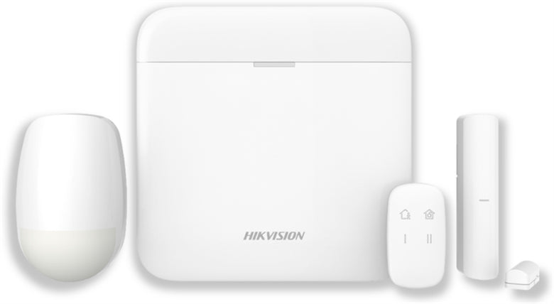 Kit alarme maison sans fil Hikvision AX PRO avec centrale, détecteur de mouvement et contact de porte