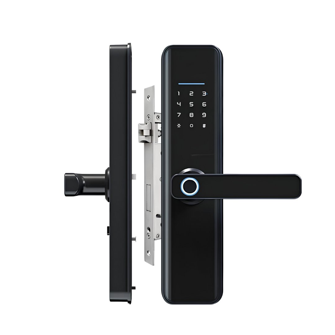 Serrure intelligente X5 Pro Wi-Fi Tuya à installer sur une porte d'entrée
