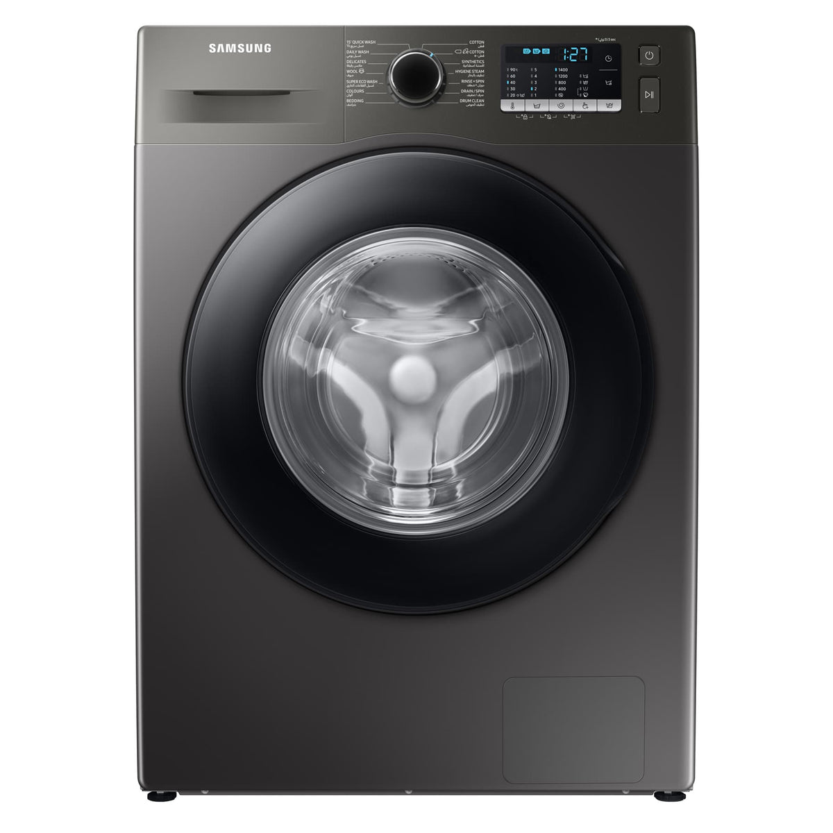 Machine à laver frontale 8 kg 1400 tr/min silver — Samsung WW80TA046AX1 — vue 2