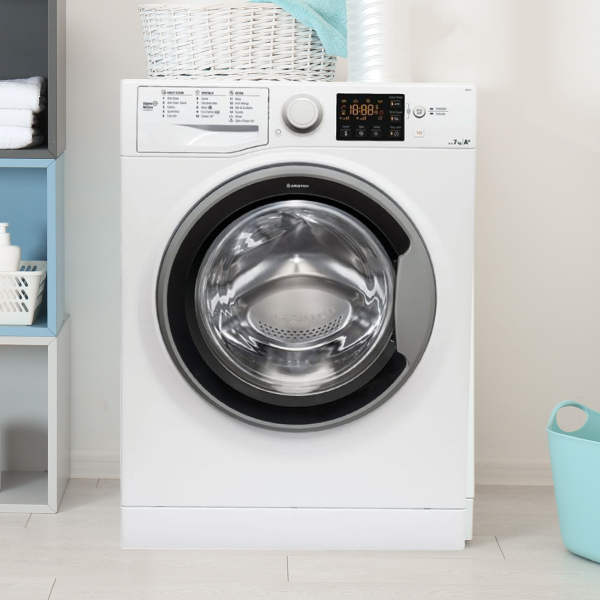 Machine à laver automatique 7 kg blanc — Ariston RSG 721 S EX