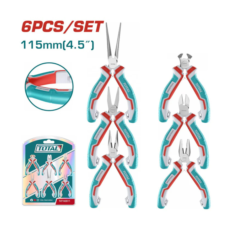 Jeu pinces mini 6pcs TOTAL THT1K0511
