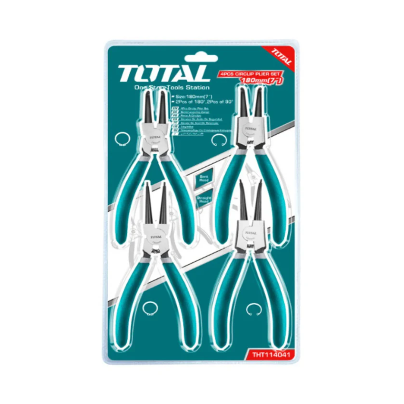 Jeu de 4 pinces circlips TOTAL THT114041