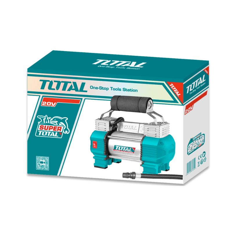 Gonfleur d’air portable 12V 120W TOTAL TTAC2506