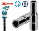 Douille hexagonale profonde 1/2″ 30mm TOTAL THTST12303L