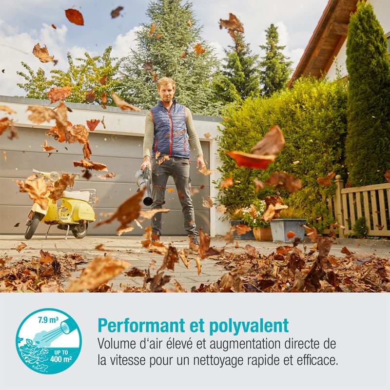 Souffleur PowerJet 18V P4A avec batterie Gardena — vue 3