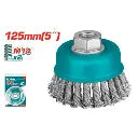 Brosse metallique torsadee 125 mm [] TOTAL TAC32051
