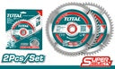 Lot de 2 lames de scie TCT pour bois TOTAL TAC231410