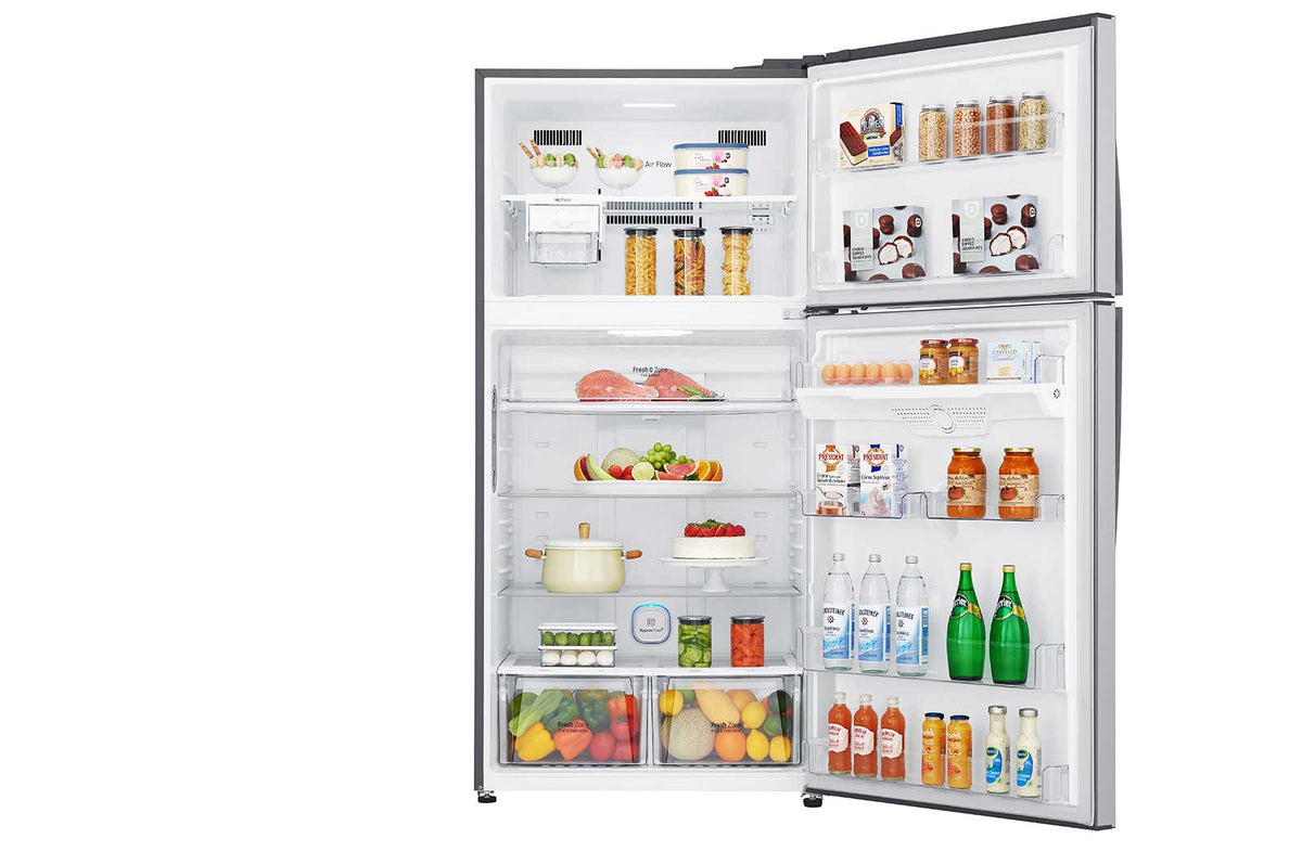 LG GR-H602HLHU portes ouvertes avec aliments