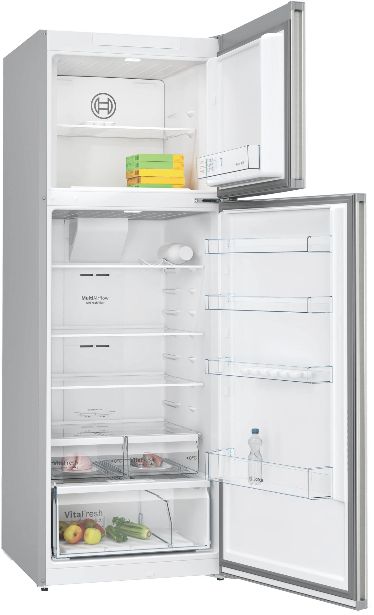 Réfrigérateur double porte No Frost 522 L inox — Bosch KDN56XIF1N — vue 2
