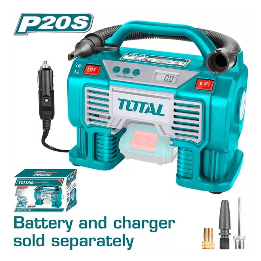 Compresseur d’air automatique a batterie 20V TOTAL TACLI2002