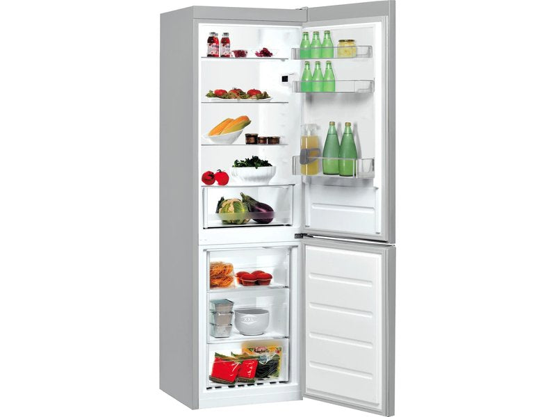 Indesit LI8 S1E S portes ouvertes avec aliments