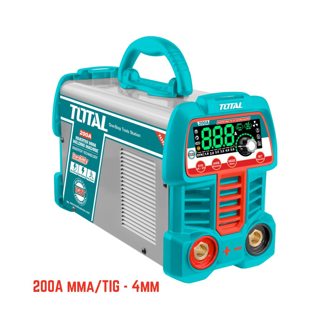 Poste à souder 200A MMA TIG 4mm TOTAL TW2200691