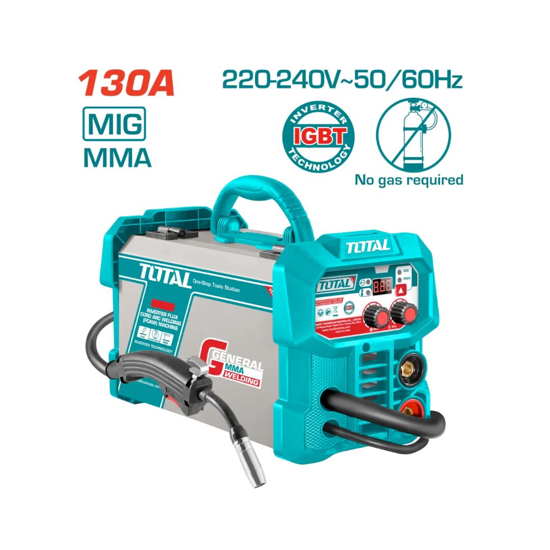 Poste à souder 130A TIG 220V Sans gaz TOTAL TFC13018
