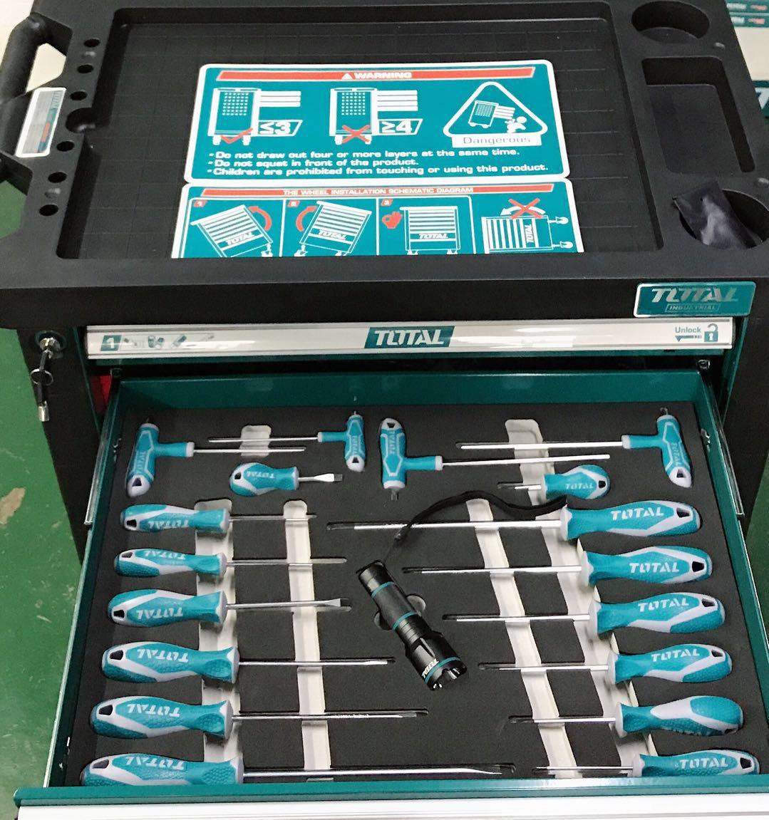 Coffret d’outils de 162 pièces TOTAL THPTCS71621