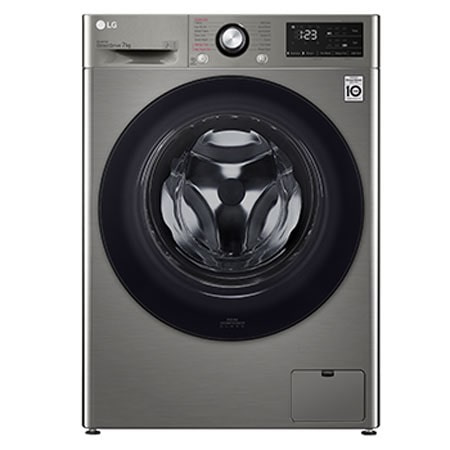 Machine à laver frontale 7 kg 1200 tr/min silver — LG F2V3HYPKP