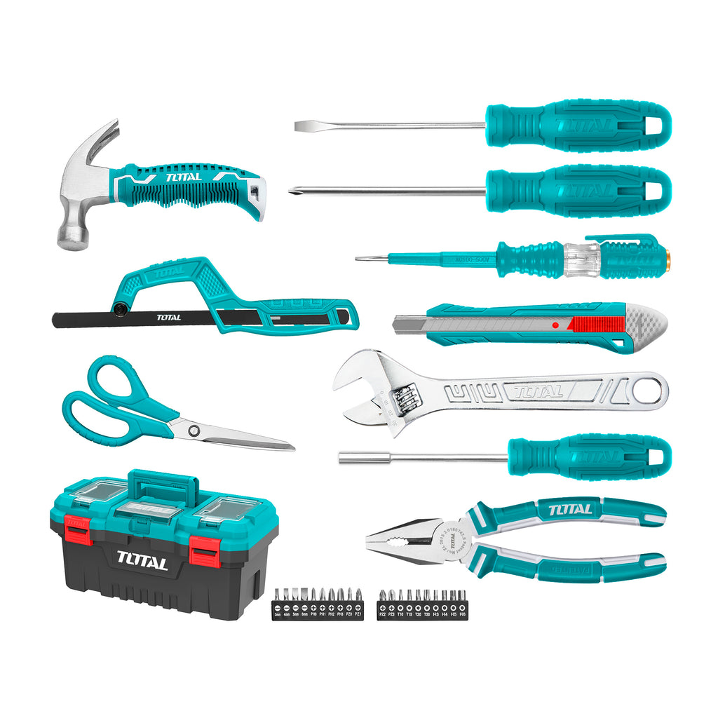 Boite a outils avec 32 outils à main TOTAL THKTHP20326