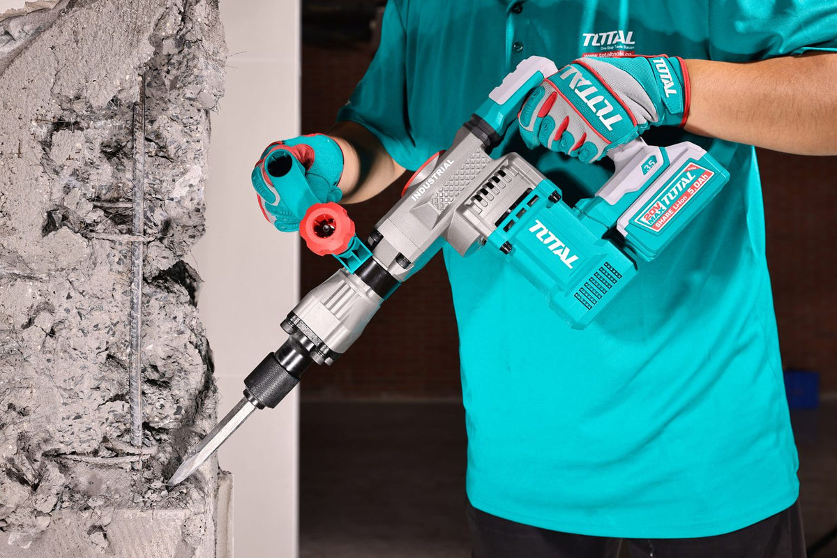 Marteau démolisseur sans fil TOTAL TDBLI203582 20 V Brushless avec 2 batteries 5 Ah