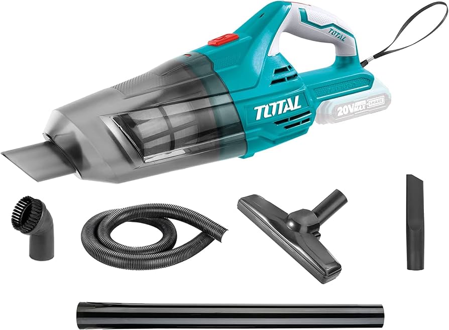 Aspirateur à main sans fil TOTAL TVLI201261 20 V avec réservoir de 0,5 L