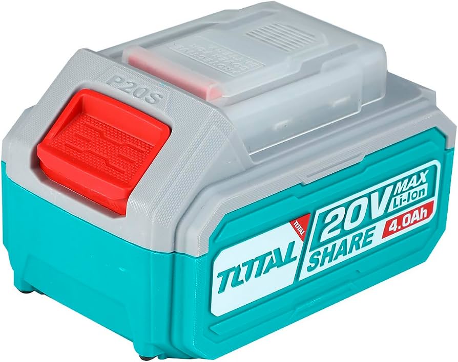 Batterie lithium-ion TOTAL TFBLI20021 20 V 4,0 Ah pour outils sans fil P20S