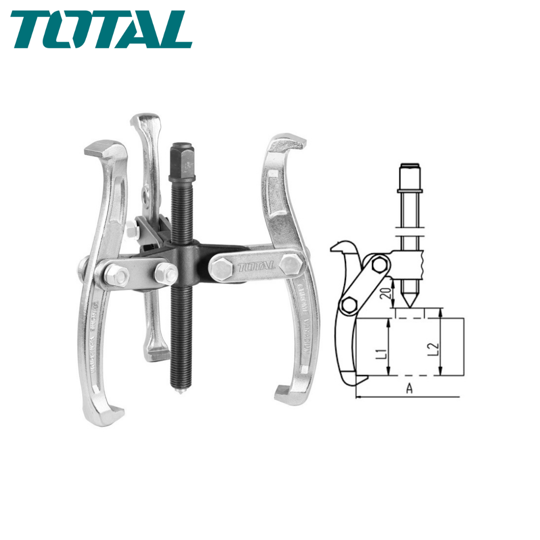 Extracteur à trois mâchoires 4″ TOTAL THTGP346