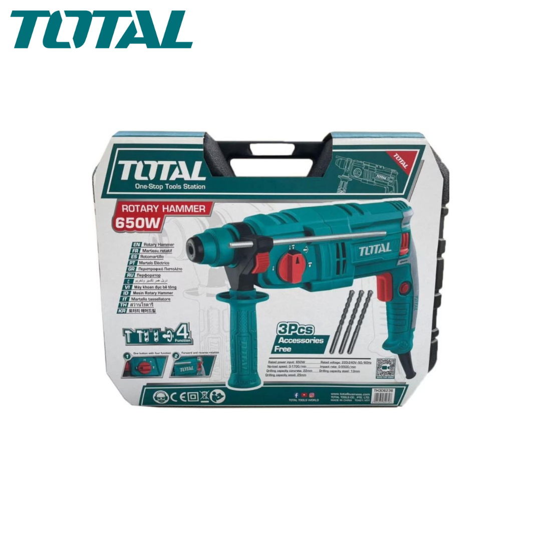 Marteau rotatif 650 W TOTAL TH306236