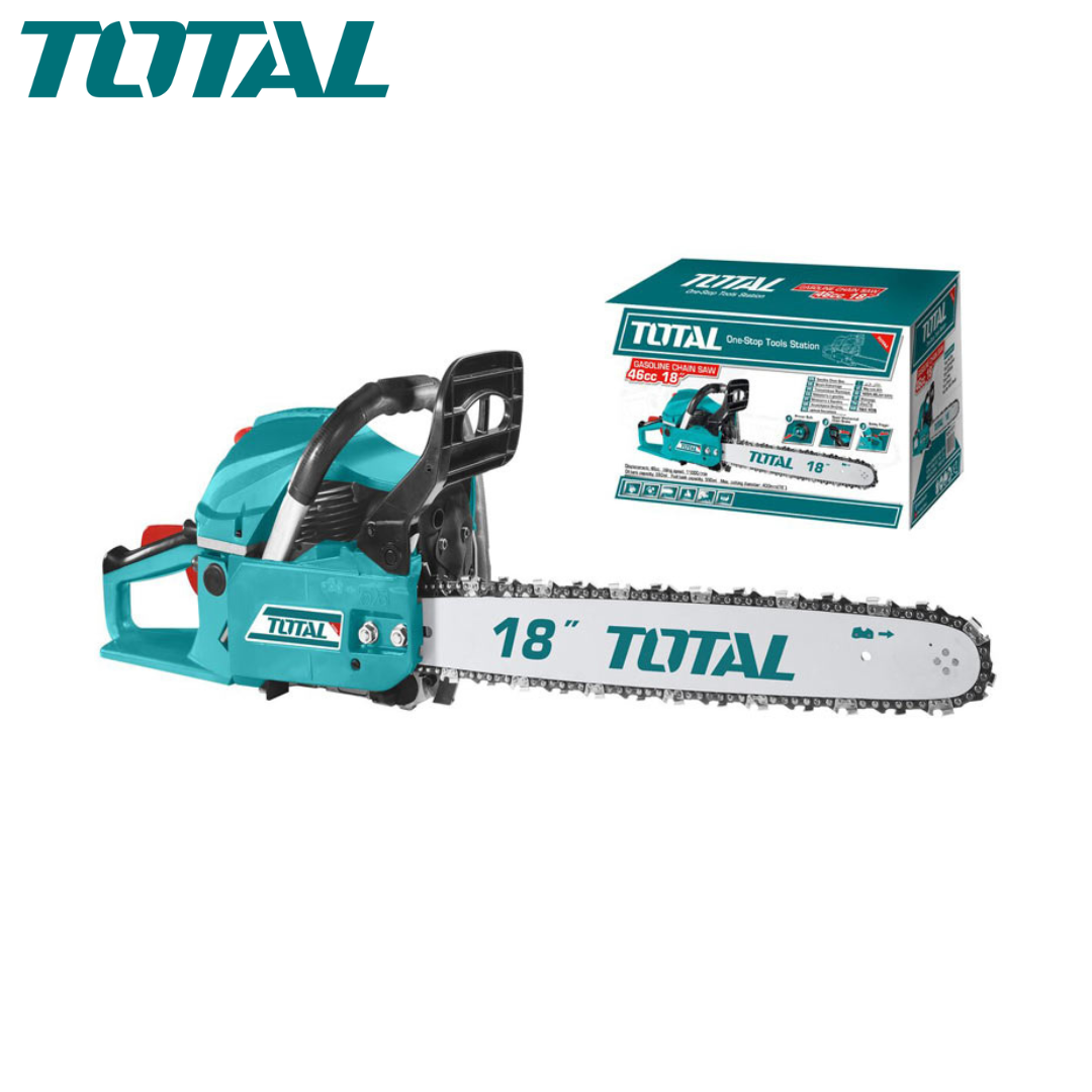 Scie à chaîne essence TOTAL TG5451811 46 cc guide 45 cm