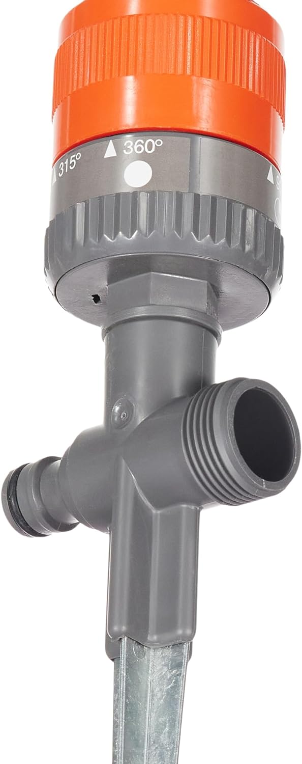 Arroseur Vario Comfort arrosant un massif de jardin