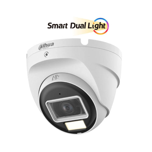 Caméra dôme HDCVI 5 MP couleur Smart Dual Light — Dahua
