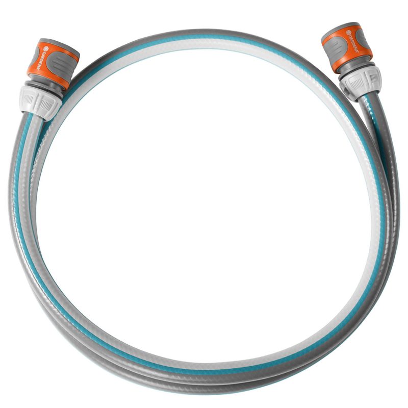Équipement de branchement Classic 13 mm (1/2″), 1,5 m Gardena avec ses nez de robinet et raccords
