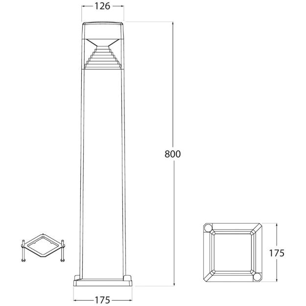 Borne lumineuse Ester 800 FUMAGALLI