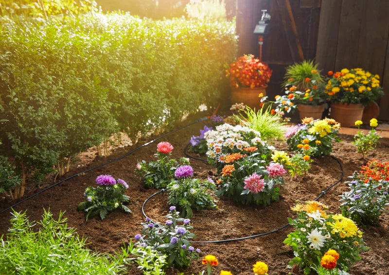 Centrale d'irrigation 1000 Gardena raccordée au robinet de jardin