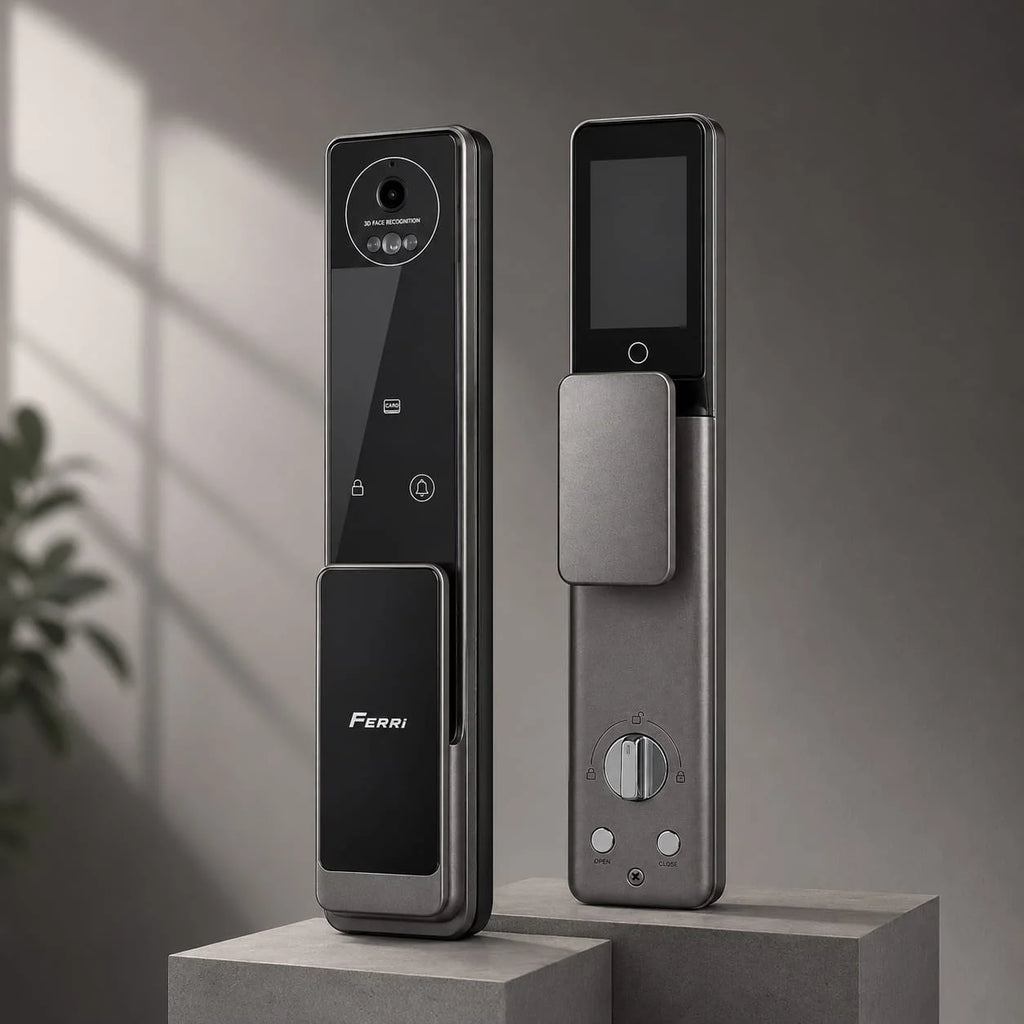 Serrure Digitale Smart Avec Camera SWC2 Grise ferri