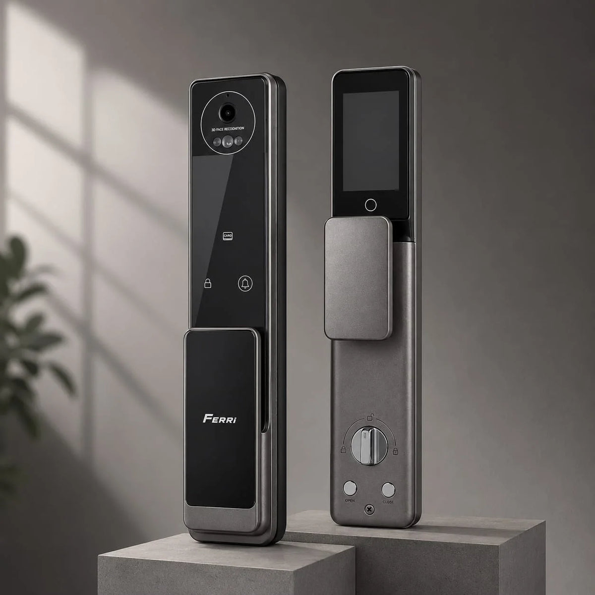 Serrure Digitale Smart Avec Camera SWC2 Grise ferri