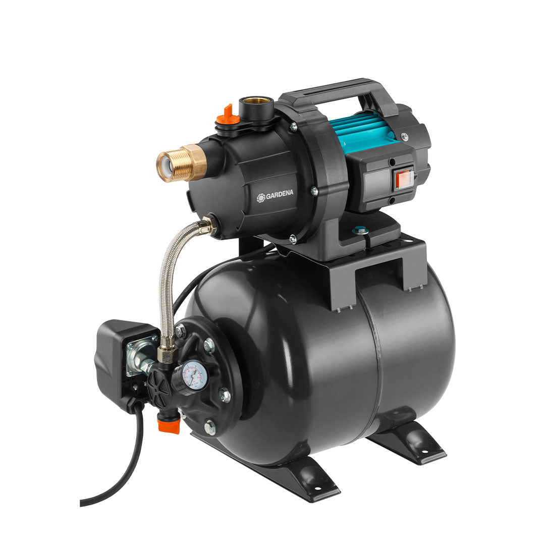 Groupe de surpression Gardena 3700/4 avec réservoir de 19 litres, vue d'ensemble