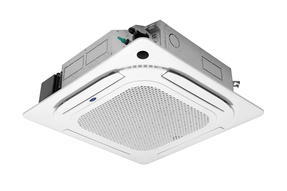 Climatiseur cassette Carrier Inverter R32 12 000 BTU — unité intérieure cassette, autre angle