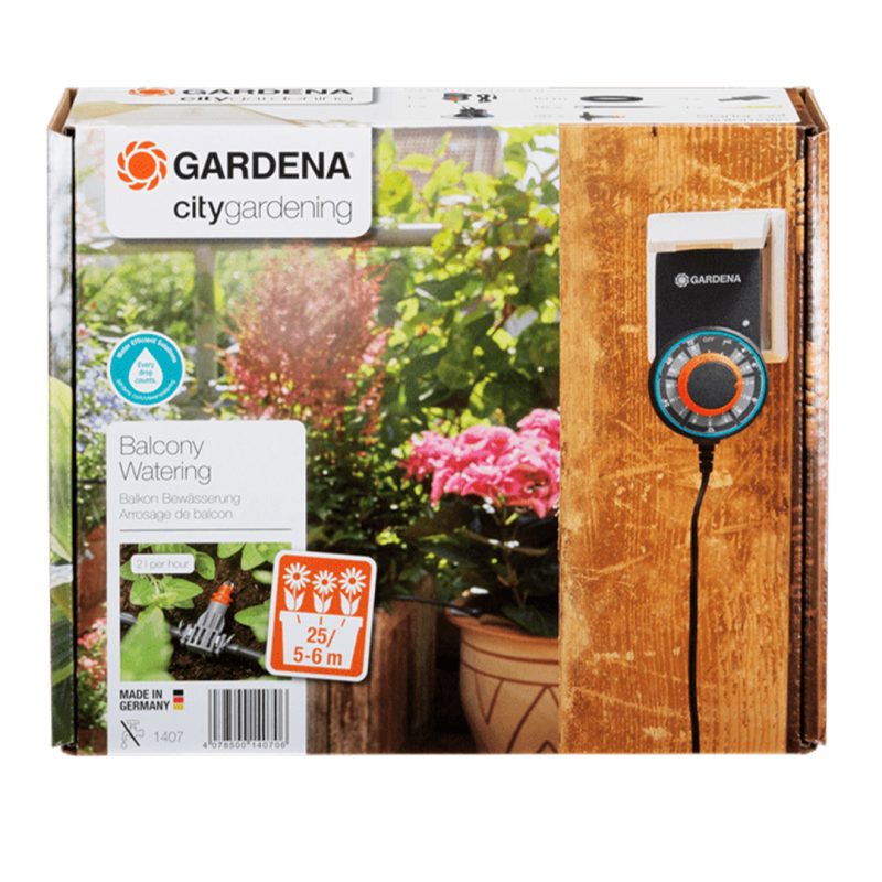 Kit d'arrosage automatique Jardin urbain Gardena pour balcons et terrasses