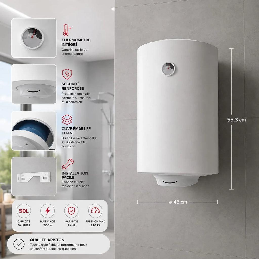 chauffe eau electrique Ariston 50L