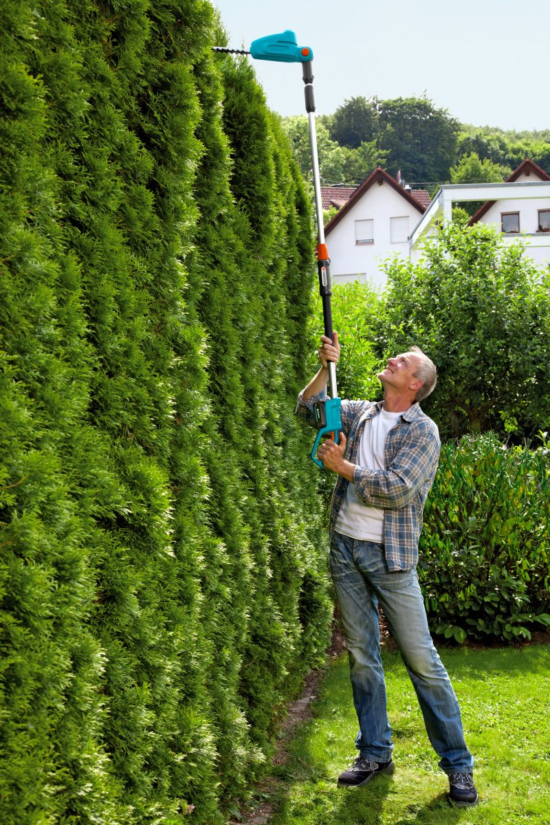 Taille-haies sur perche sans fil THS42/18V P4A avec batterie Gardena — vue 2