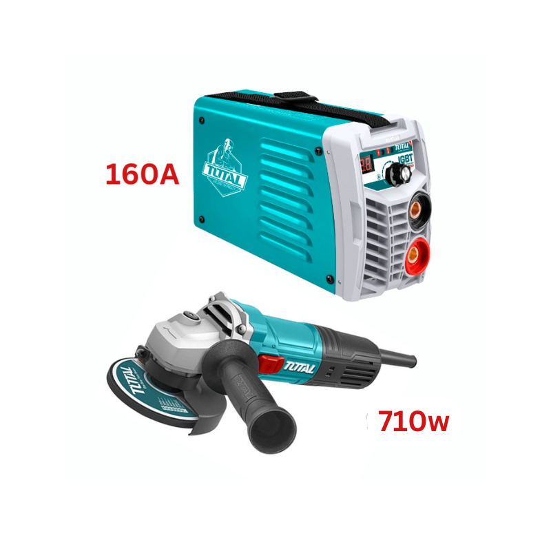 Pack Poste 160A et Meuleuse 710W TOTAL