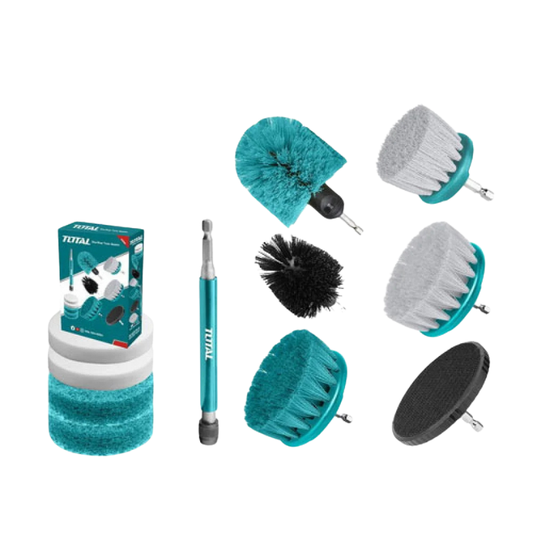 Ensemble de brosses de nettoyage 11 pièces TOTAL TACB1101