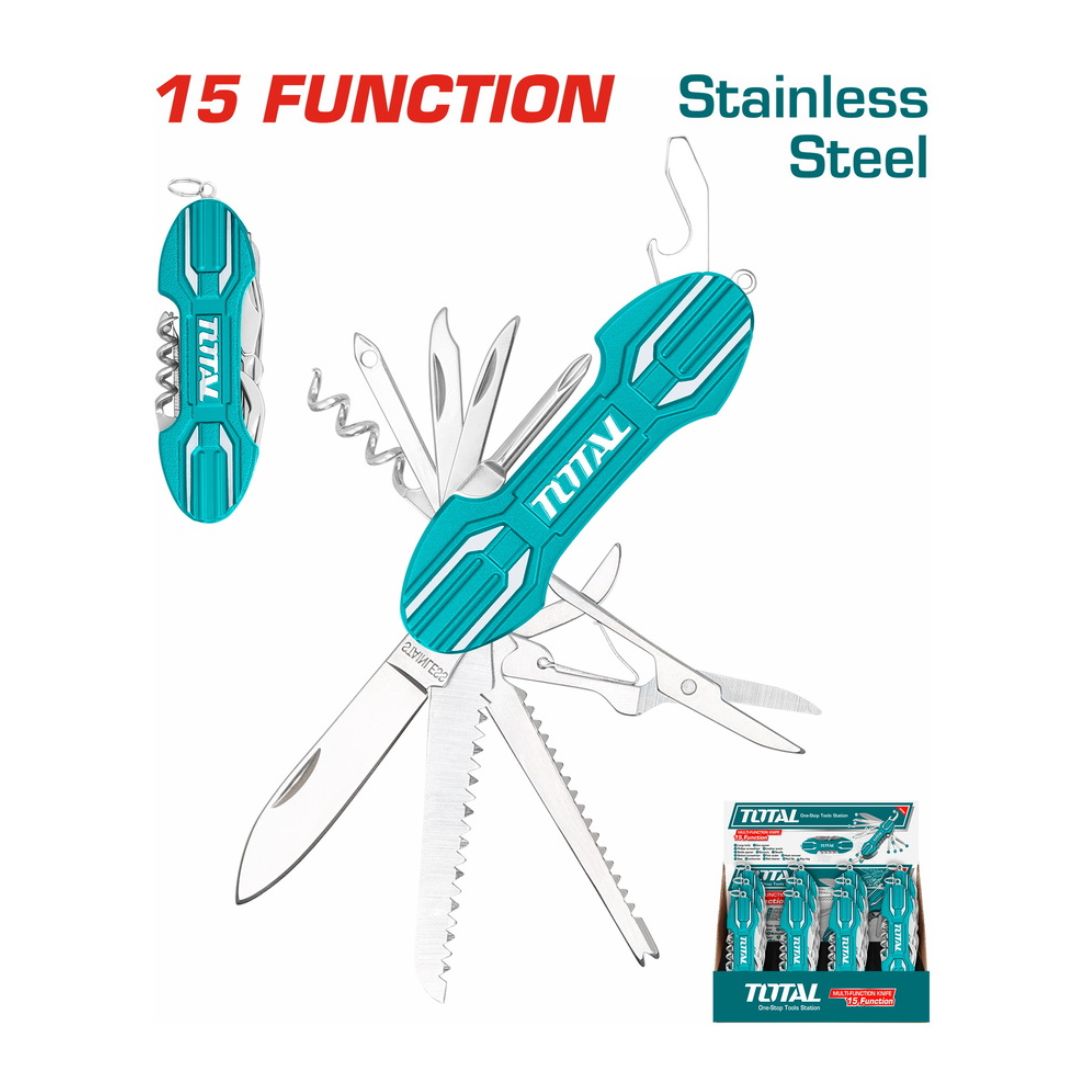 Couteau Multifonction 15-en-1 TOTAL THMFK0156