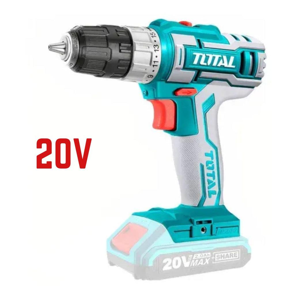 PACK Visseuse Perceuse+Clé à Choc 400 N·m 20V TOTAL