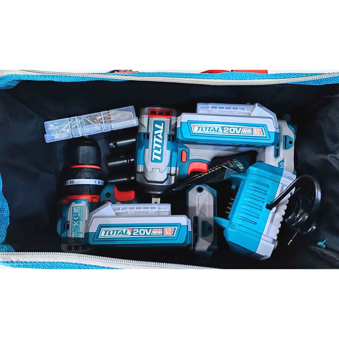 Pack visseuse 55N.m et Boulonneuse 400Nm 20V TOTAL PACK_THT26131_TIWLI2040_TDLI205582