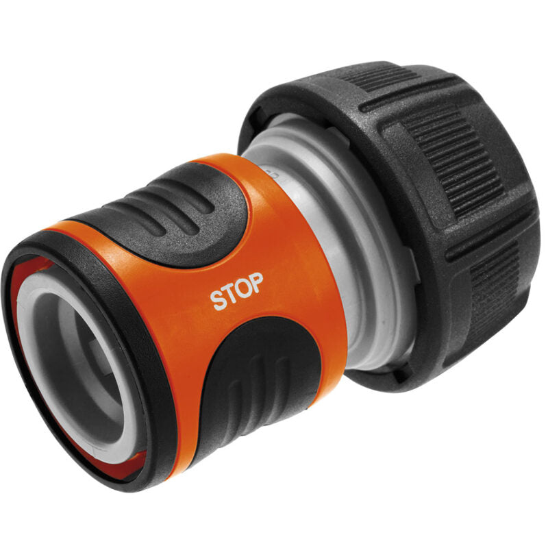 Raccord d'arrosage Aquastop Gardena 19 mm (3/4″), référence 18214