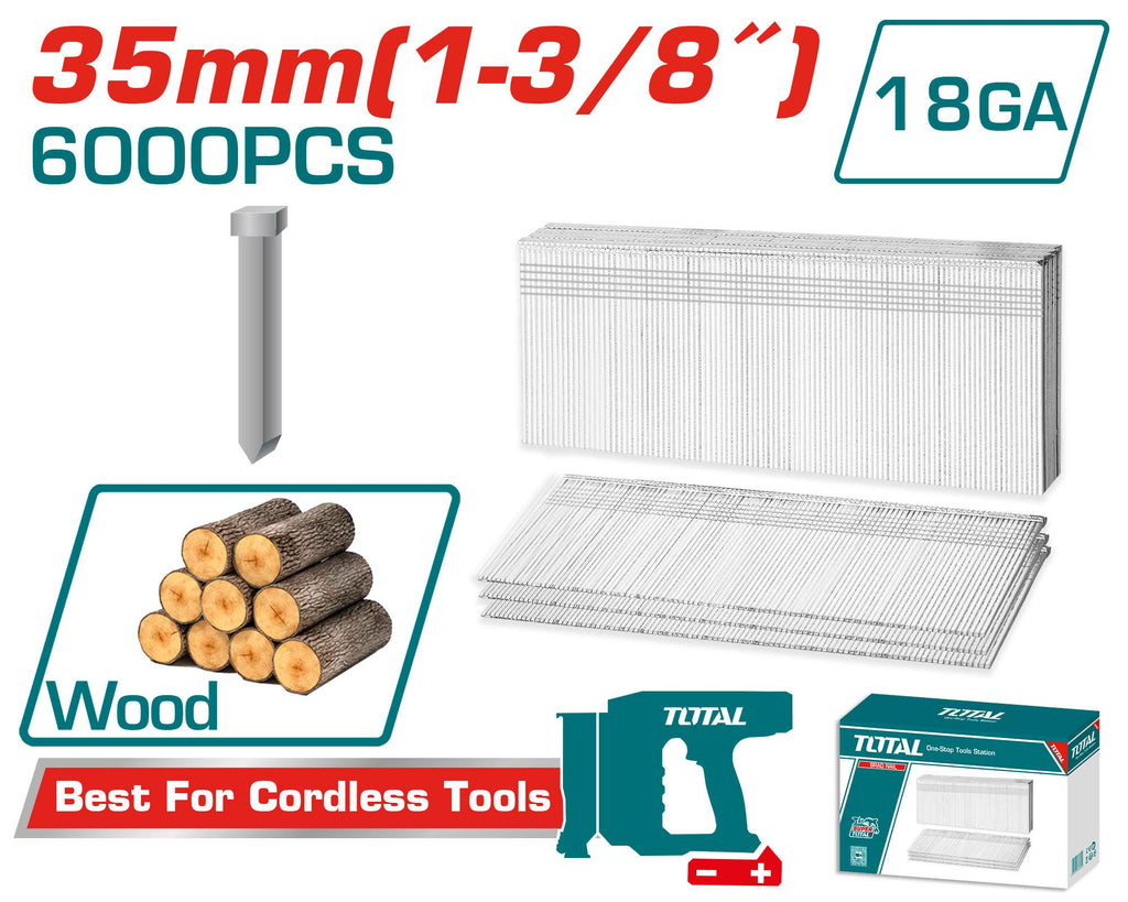Clous Brad 35 mm pour cloueuse TOTAL TAC918356