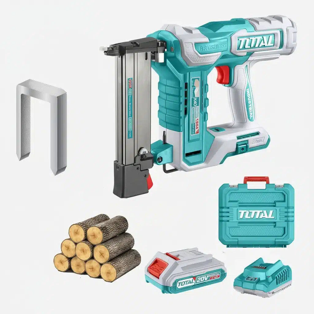 Agrafeuse à bois sans fil TOTAL TCSNLI6008 20 V avec moteur Brushless