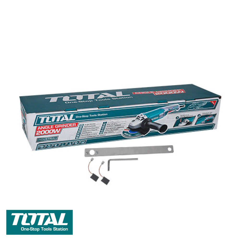 Meuleuse d'angle filaire TOTAL TG12018026 2000 W disque 180 mm