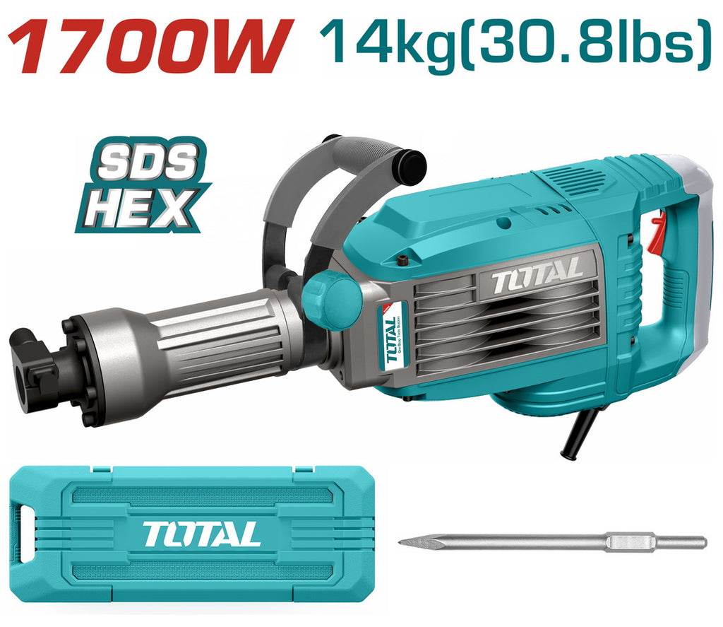 Marteau de démolition électrique TOTAL TH217068 1700 W 50 J