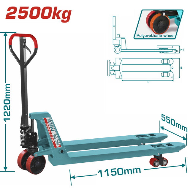 Transpalette 2500Kg TOTAL THT301251