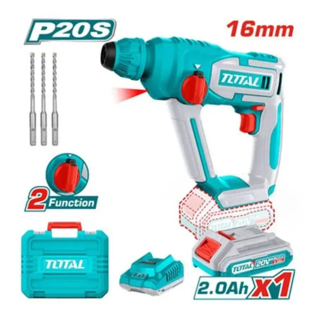 Marteau perforateur sans fil TOTAL TRHLI201681 SDS Plus 20 V